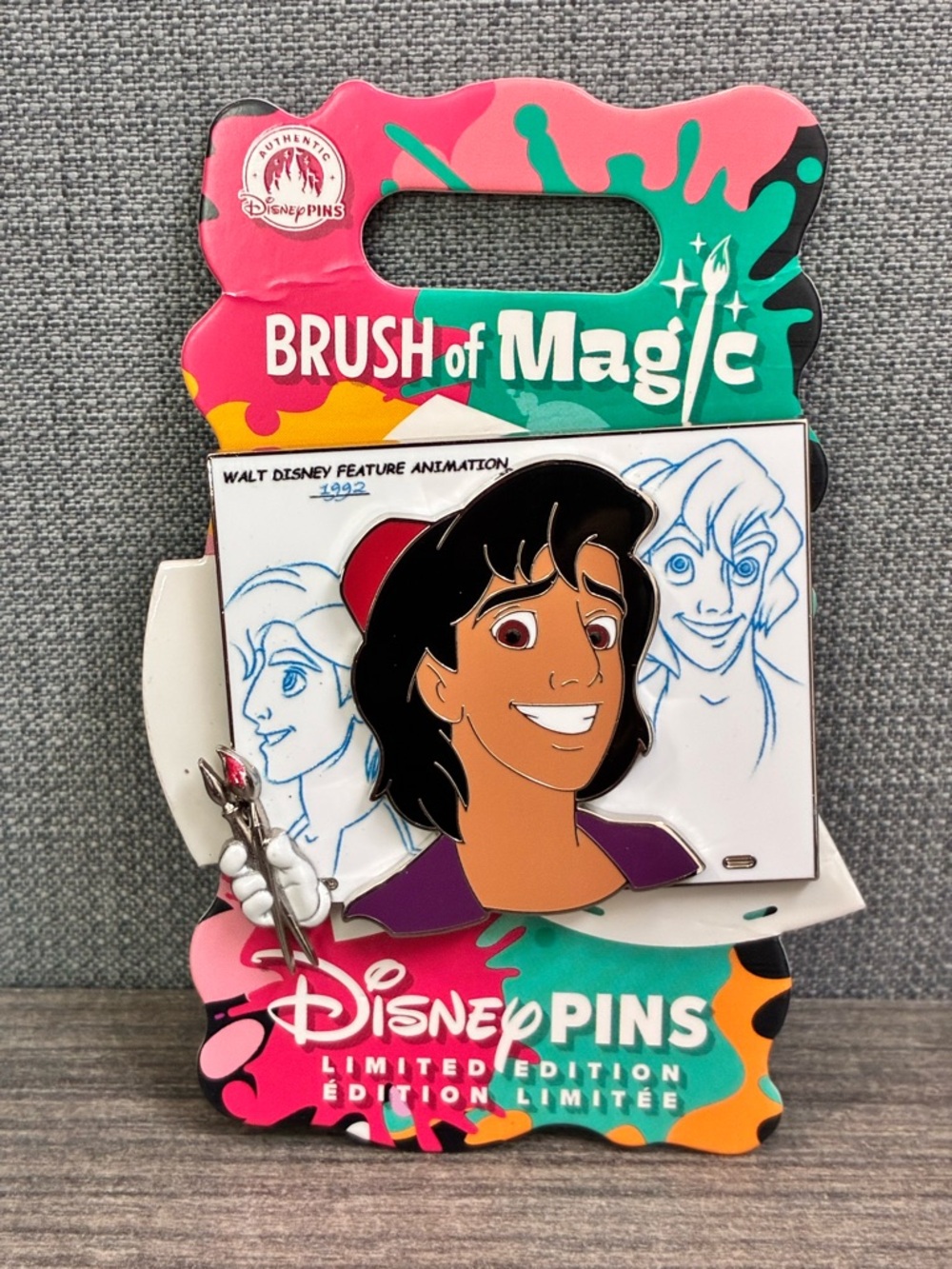 Disney Parks 2026 Brush of Magic Aladdin Pin LE3750